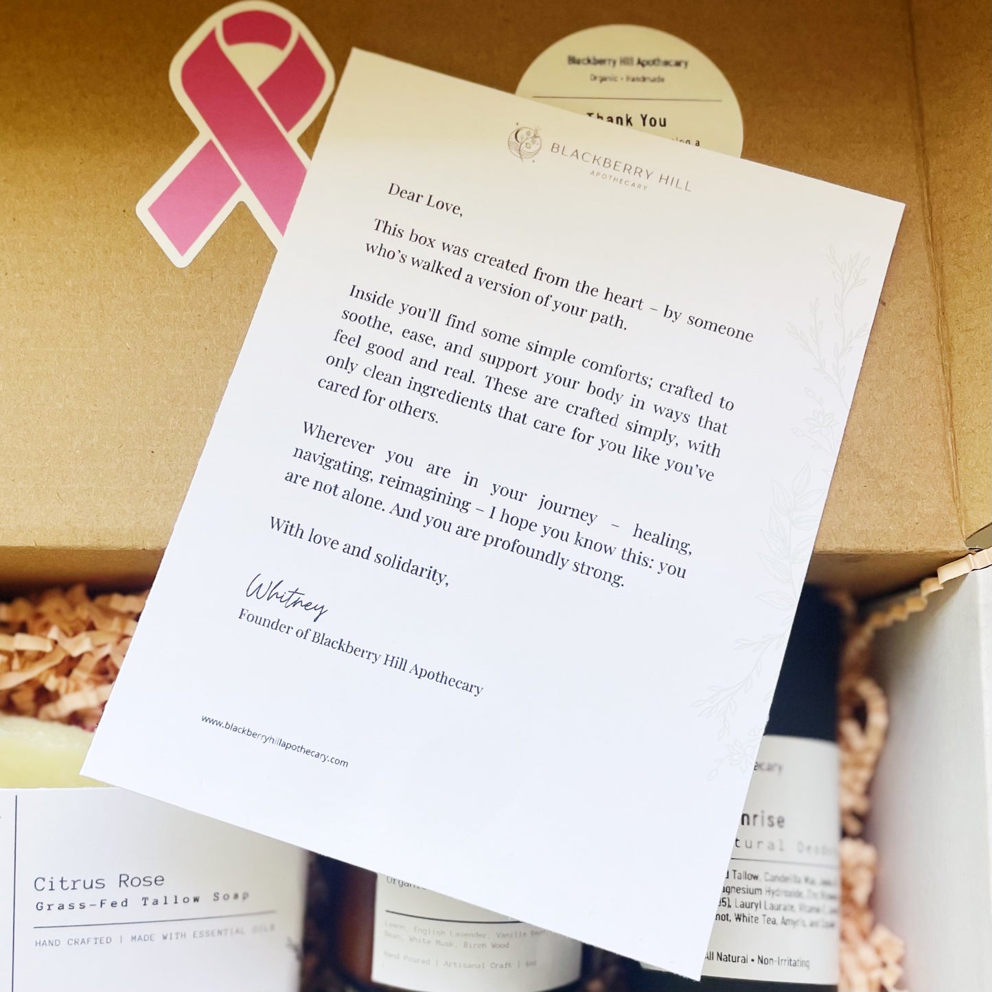 Breast Cancer Support Box