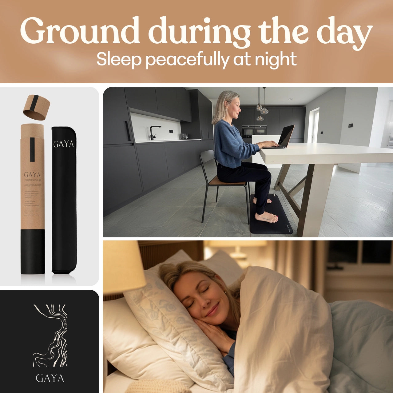 Gaya Grounding Mats For Sleep & Stress Reduction