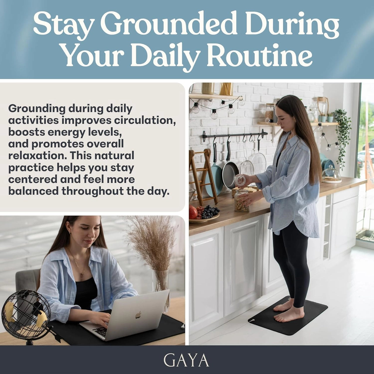 Gaya Grounding Mats For Sleep & Stress Reduction